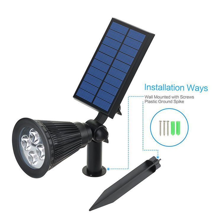 Iluminação de lanterna solar led jardim exterior luz solar jardim solar luz de rua