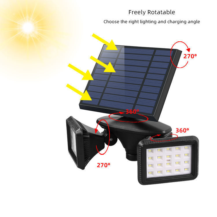 Lâmpadas Solares Jardim ao ar livre Com Iluminação LED Branca Luz solar Para soluções de iluminação