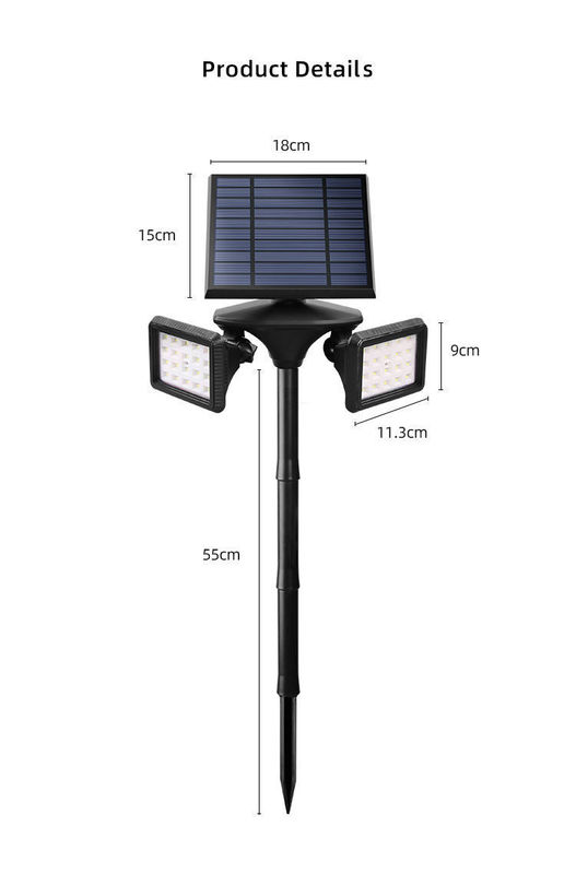 Lâmpadas Solares Jardim ao ar livre Com Iluminação LED Branca Luz solar Para soluções de iluminação