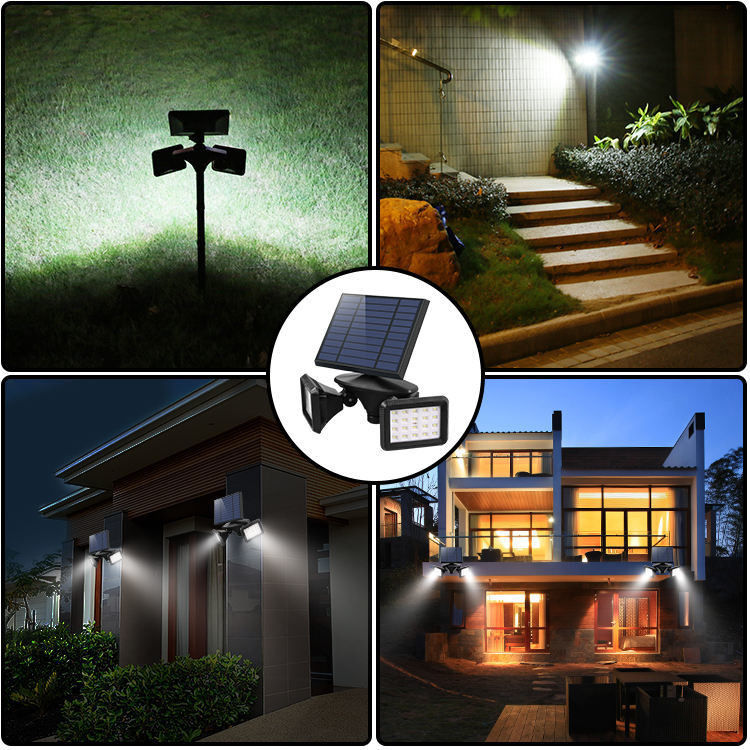 Lâmpadas Solares Jardim ao ar livre Com Iluminação LED Branca Luz solar Para soluções de iluminação