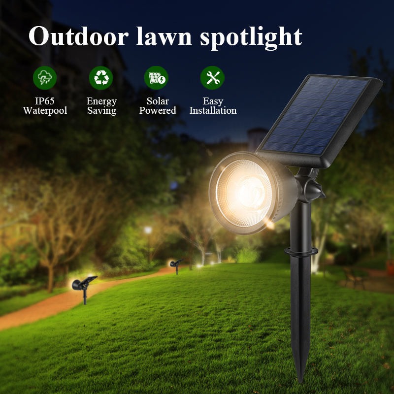 Iluminação solar para jardim sem fio para jardim exterior