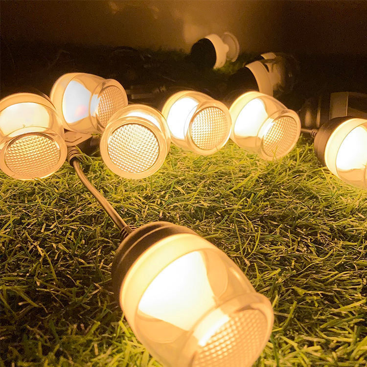 Festa ao ar livre Luz de corda solar com 2700K temperatura de cor e fluxo luminoso de 50lm