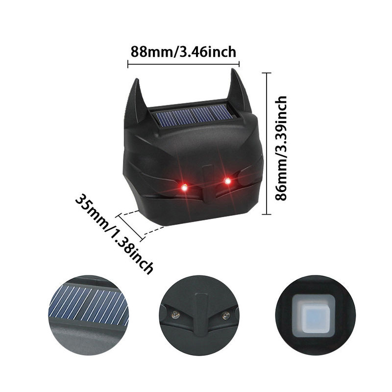 Luzes LED vermelhas Dissuasor solar para animais Mantenha sua propriedade segura de predadores 480 horas