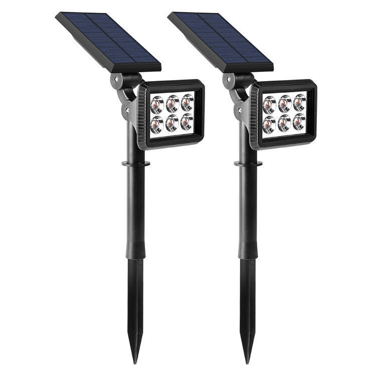 Lâmpada solar IP65 à prova d'água Solar Powered Outdoor LED Spot Lawn Spike Light 300lm