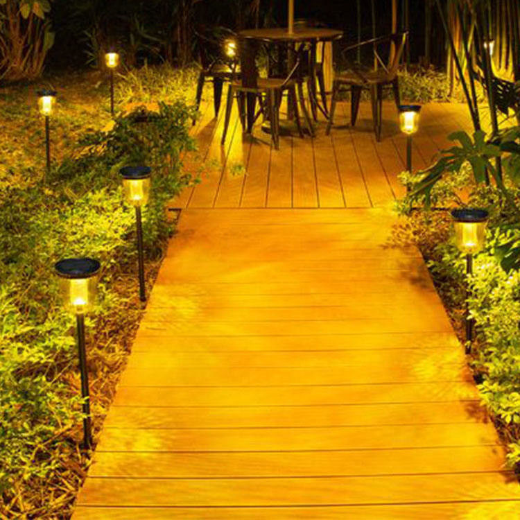 50000 horas de vida útil Luz de paisagem LED solar para decoração de jardim