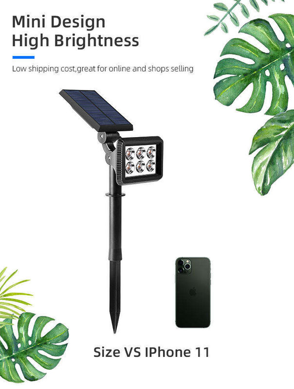 Lâmpada solar de jardim exterior Lâmpada de jardim LED com e regulavel IP65