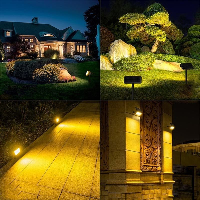 Lâmpada de inundação de jardim de energia solar para pátio, passagem de carro, piscina, entrada de voltagem V DC 5,5 V
