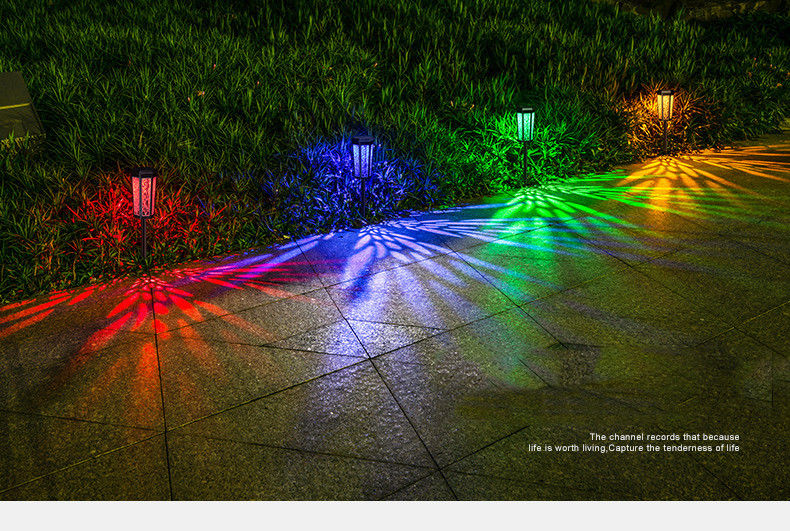 Lâmpada solar de jardim LED exterior com indução de controle de luz e longa vida útil