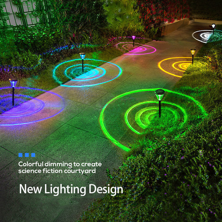 Lâmpadas solares LED à prova d'água para jardim de calçada com ângulo de feixe de 150° ON / OFF automático