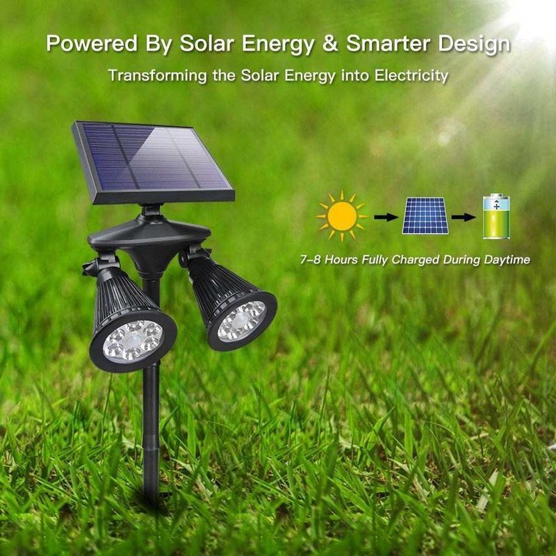 Lâmpada de parede de sensor de movimento 12LED para quintal