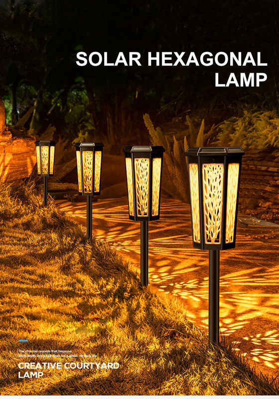Lâmpadas de jardim de energia solar IP65 para iluminação de calçada