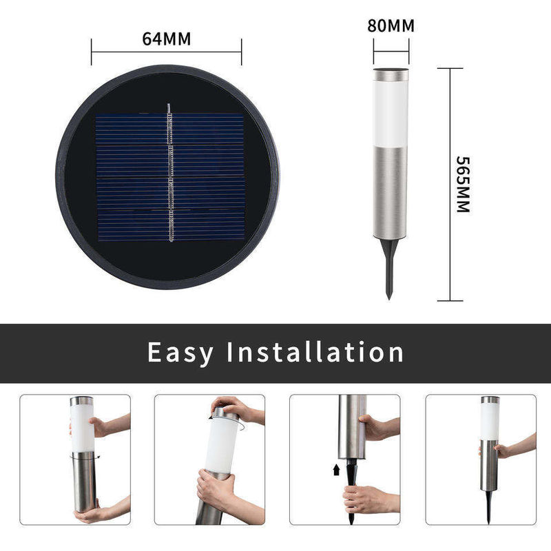 Lâmpada solar de jardim de rua painel solar IP65 à prova d'água lâmpada de parede varanda garagem