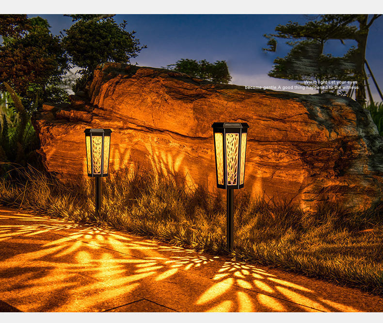 Lâmpadas de jardim de energia solar IP65 para iluminação de calçada