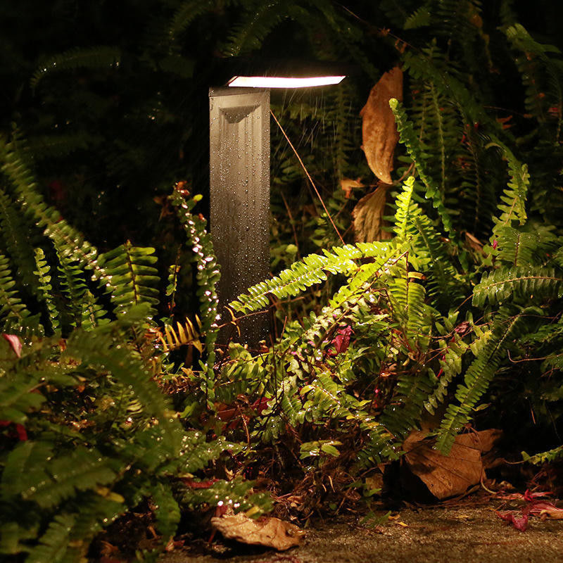Iluminação solar de jardim LED para decoração de caminhos externos a energia solar