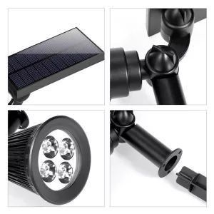Classe IP44 e 40000 Lâmpadas LED Solares de Vida útil para Moda de Jardim ao Ar Livre