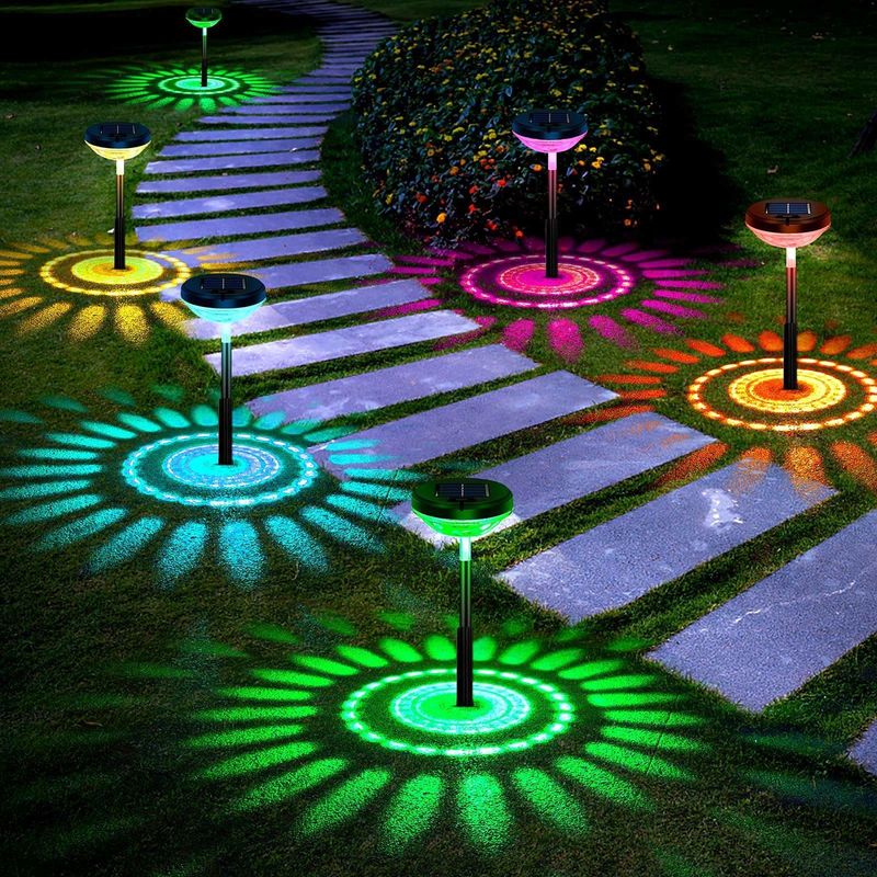 ABS PC Corpo de lâmpada Material de lâmpadas de via solar Lâmpadas de jardim solares decorativas inteiras