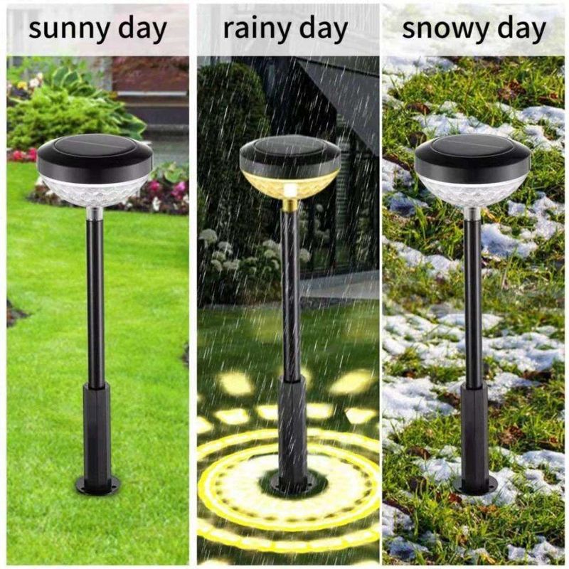 ABS PC Corpo de lâmpada Material de lâmpadas de via solar Lâmpadas de jardim solares decorativas inteiras