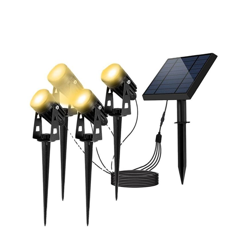 90lm/w Lâmpada Eficiência luminosa Alumínio Solar Jardim LED Luz para paisagem e árvore