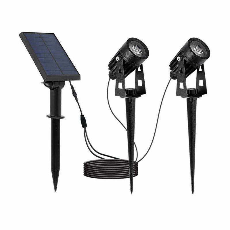 90lm/w Lâmpada Eficiência luminosa Alumínio Solar Jardim LED Luz para paisagem e árvore