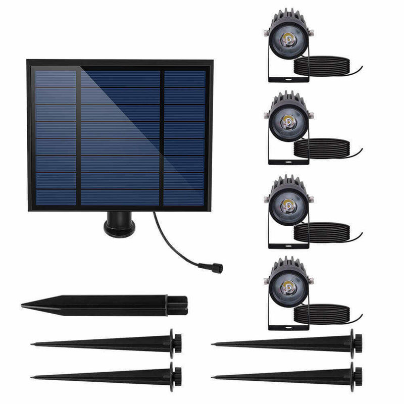 90lm/w Lâmpada Eficiência luminosa Alumínio Solar Jardim LED Luz para paisagem e árvore