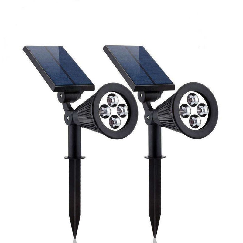 2 IN 1 Solar Garden Spot Light RGB LED de mudança de cor para grama exterior
