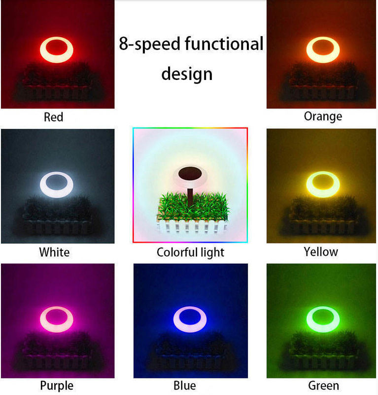 Luz de paisagem a energia solar para iluminação decorativa exterior colorida em casa de campo
