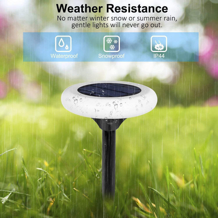 Luzes solares para o exterior 7 Luzes de passagem solar de mudança de cor para iluminação de jardim