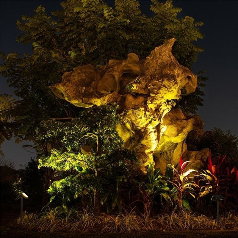Indice de renderização de cores Ra 80 Luzes solares para jardim exterior Decoração paisagística