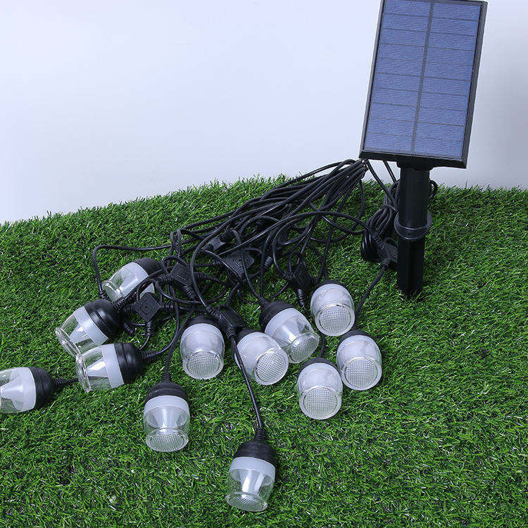 Lâmpadas de cordas solares para decoração familiar e comercial à prova de água