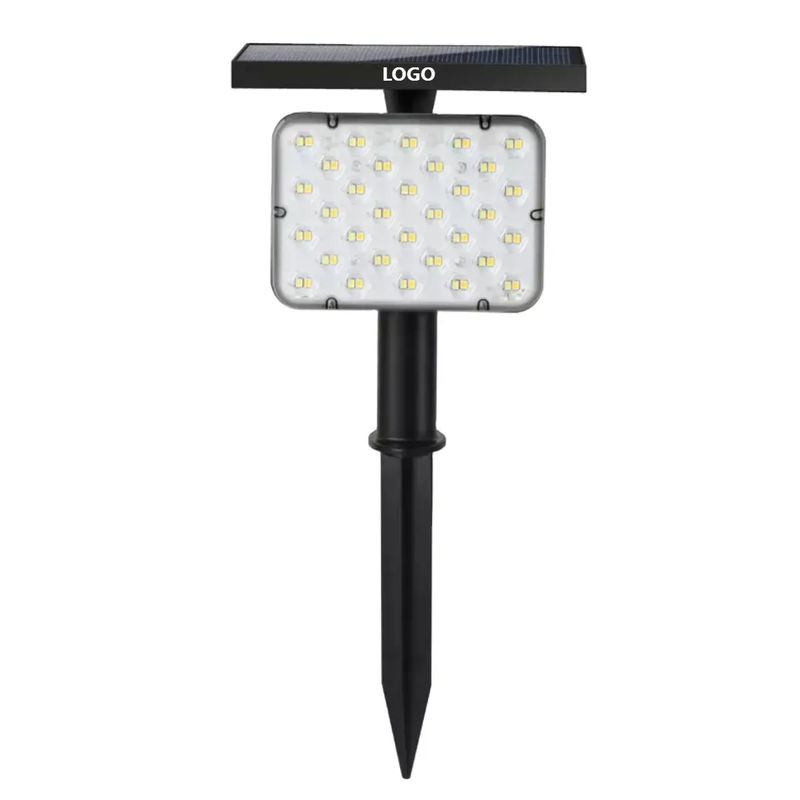 IP65 Alimentado com energia solar 64 LED Iluminação de gramado de jardim Iluminação de palco de paisagem exterior Iluminação de palco 2 em 1 Iluminação de parede sem fio