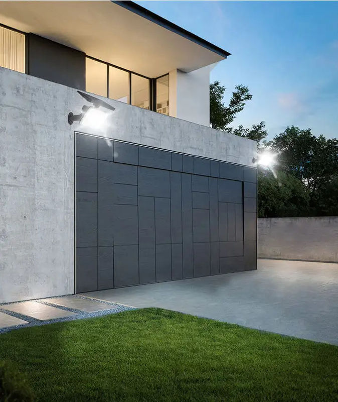 IP65 Alimentado com energia solar 64 LED Iluminação de gramado de jardim Iluminação de palco de paisagem exterior Iluminação de palco 2 em 1 Iluminação de parede sem fio