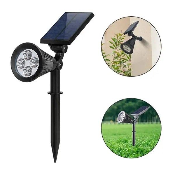 200 Lm Bollard Compound Led Abraço Árvore Solar Paisagem ao ar livre Spotlight Luz Corda Jardim