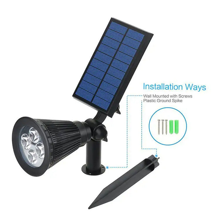 200 Lm Bollard Compound Led Abraço Árvore Solar Paisagem ao ar livre Spotlight Luz Corda Jardim