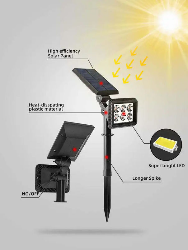 Família Pathway Spotlight Árvore Terraço Solar Jardim Spot Light com e 3,7V Voltagem de Entrada