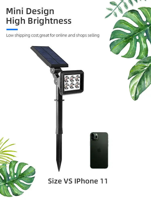 Família Pathway Spotlight Árvore Terraço Solar Jardim Spot Light com e 3,7V Voltagem de Entrada