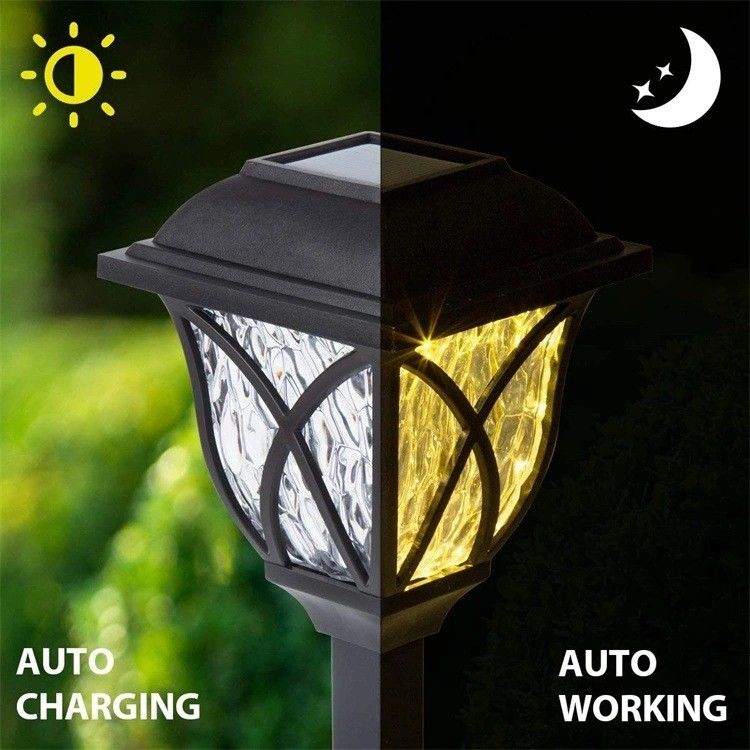 Lâmpada de gramado exterior Iluminação de jardim com Led Ip65 Lâmpada de piso solar à prova d'água