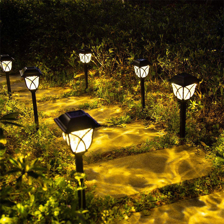 Lâmpada de gramado exterior Iluminação de jardim com Led Ip65 Lâmpada de piso solar à prova d'água