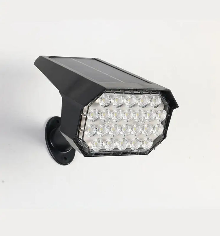 24 Leds Solar Led Street Light Lâmpada para Caminho pátio paisagem gramado Spike Parede
