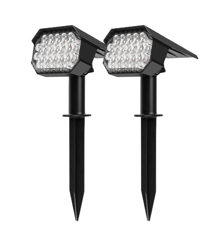 24 Leds Solar Led Street Light Lâmpada para Caminho pátio paisagem gramado Spike Parede