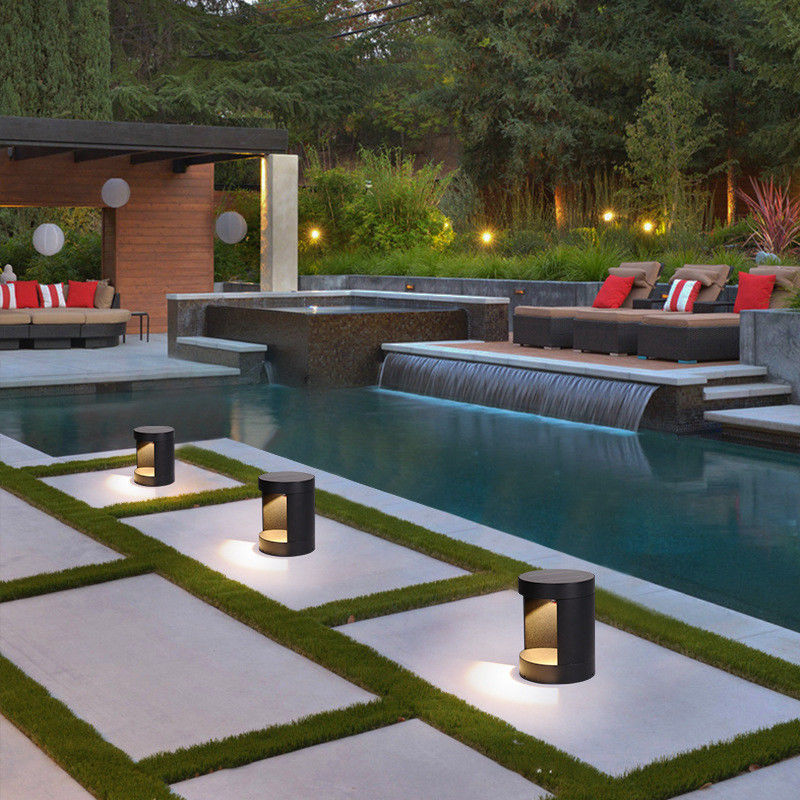 Moderno IP65 resistente à água alumínio COB LED 10W jardim luz de gramado para iluminação exterior