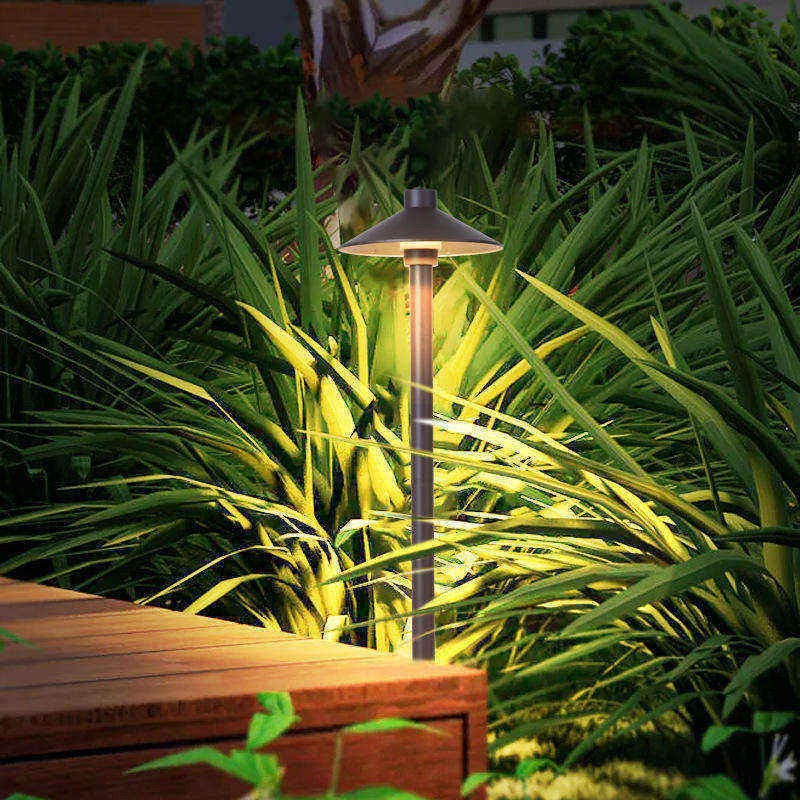 Lâmpada de jardim de alumínio IP65 à prova d'água LED
