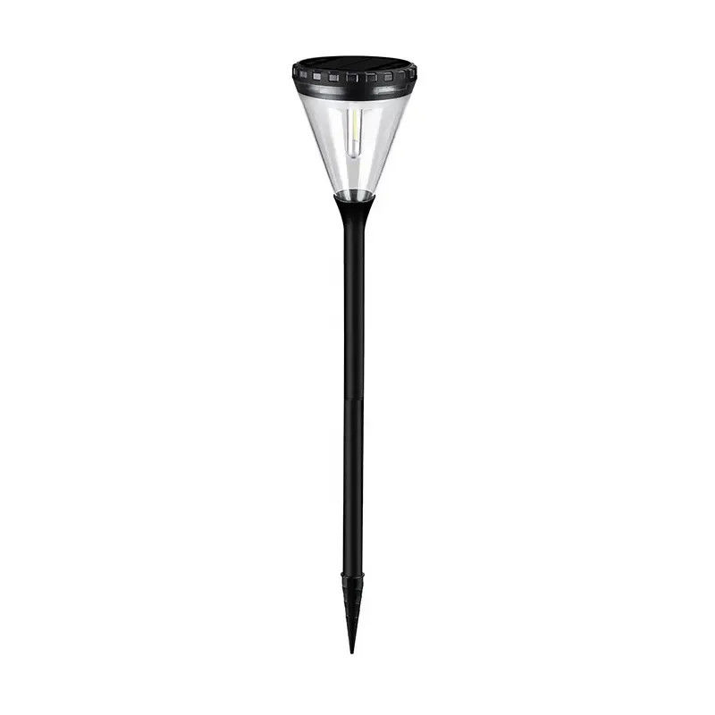 Luz solar de jardim à prova d'água exterior Tricolor ajustável para paisagem do parque Villa Yard