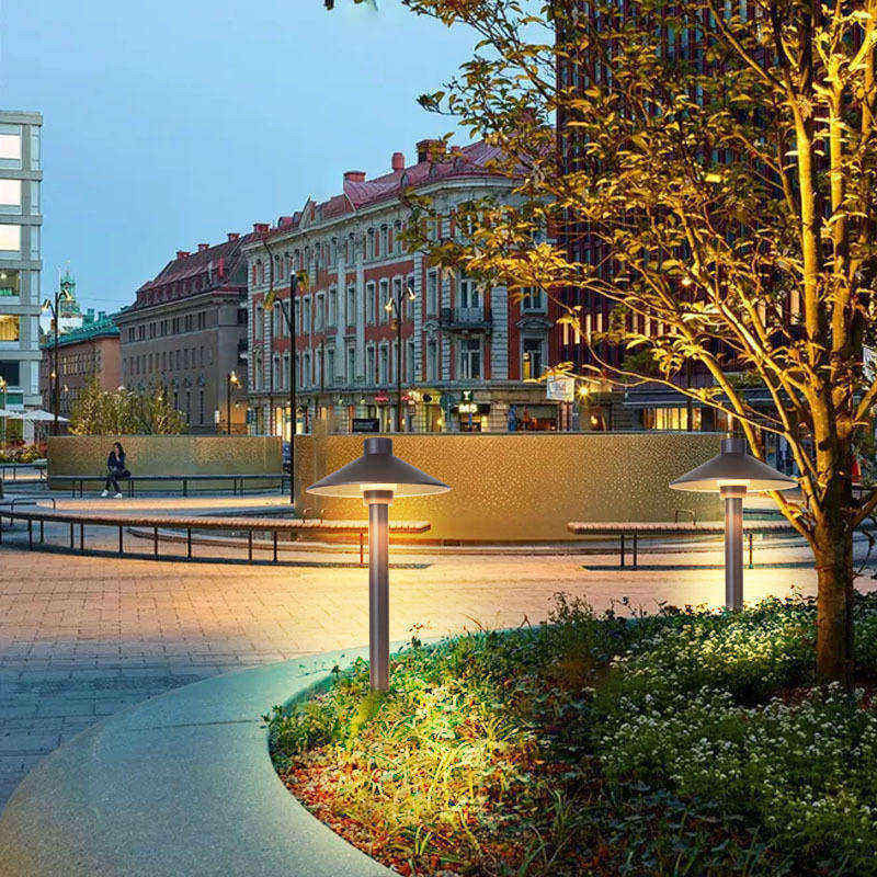 Lâmpada de jardim de alumínio IP65 à prova d'água LED