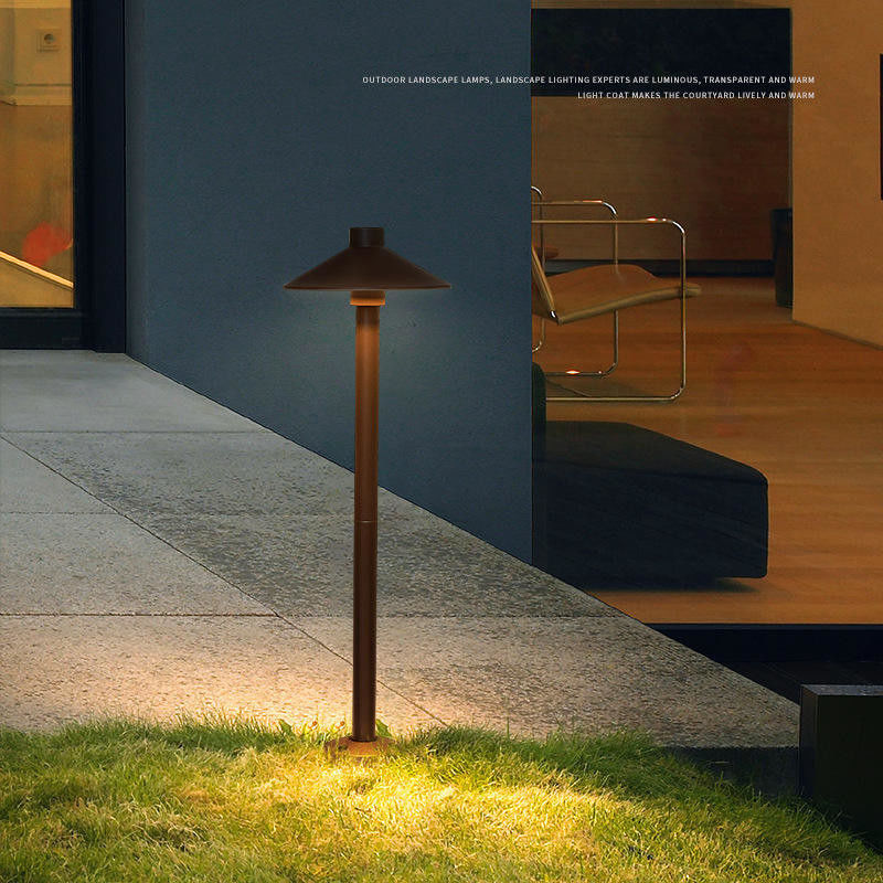 Lâmpada de jardim de alumínio IP65 à prova d'água LED