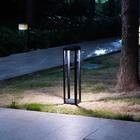 50000 horas de vida útil Sensor de movimento solar Lâmpadas de jardim de gramado com suporte de atenuador