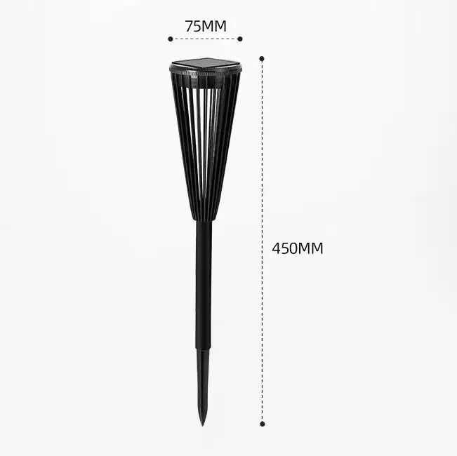 Solar Garden Street Light Forjado Estaca de Ferro para Cero Carga de Elétrica no Dia dos Namorados