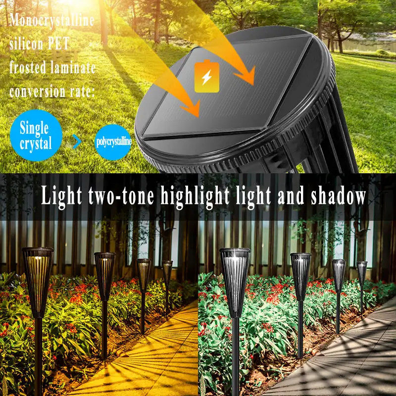 Solar Garden Street Light Forjado Estaca de Ferro para Cero Carga de Elétrica no Dia dos Namorados