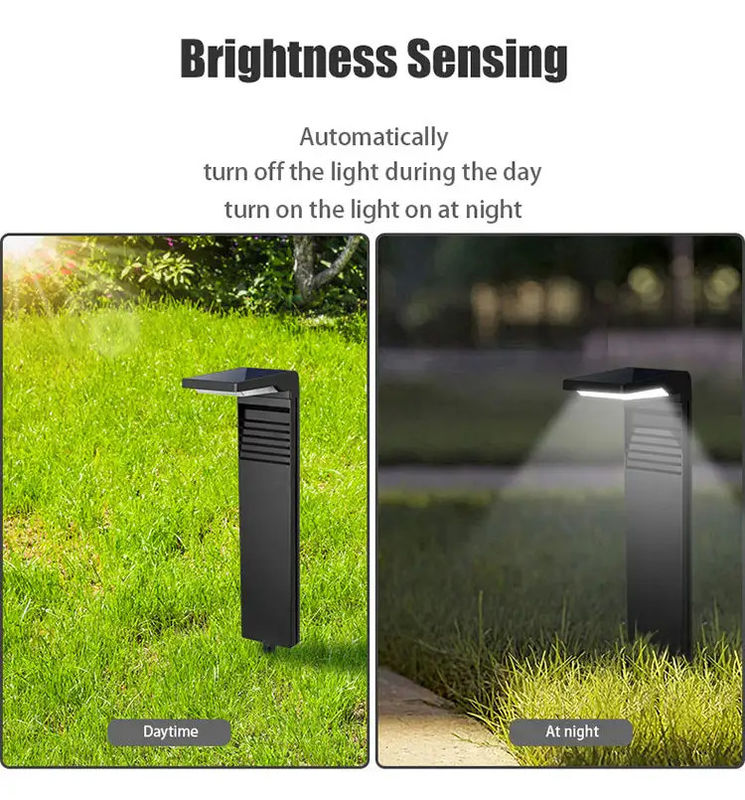 Lâmpada solar LED de 200 fluxo luminoso para iluminação de jardim ao ar livre no jardim da rua