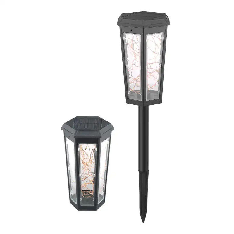 Lâmpadas de jardim solar para jardim de paisagem LED Lâmpadas solares alimentadas Tempo de carregamento 50000