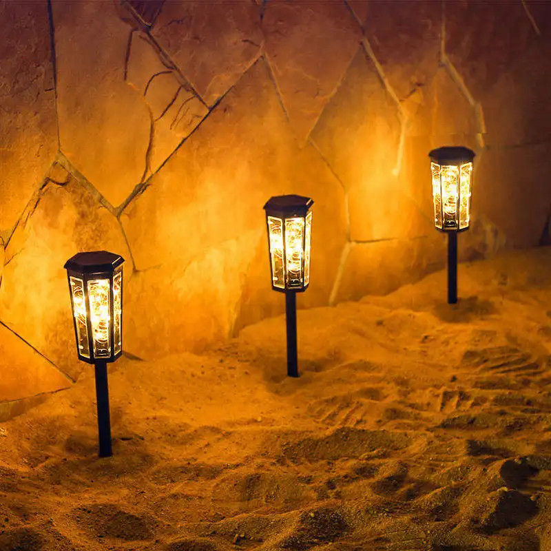 Lâmpadas de jardim solar para jardim de paisagem LED Lâmpadas solares alimentadas Tempo de carregamento 50000